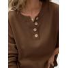 imageANRABESS Women 2 Piece Outfits Oversized Loose Waffle Knit Sweater Set 2025 Fall Trendy Matching Lounge Sets Cozy ClothesDeep Brown