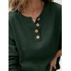 imageANRABESS Women 2 Piece Outfits Oversized Loose Waffle Knit Sweater Set 2025 Fall Trendy Matching Lounge Sets Cozy ClothesDeep Green