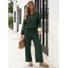 imageANRABESS Women 2 Piece Outfits Oversized Loose Waffle Knit Sweater Set 2025 Fall Trendy Matching Lounge Sets Cozy ClothesDeep Green