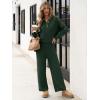 imageANRABESS Women 2 Piece Outfits Oversized Loose Waffle Knit Sweater Set 2025 Fall Trendy Matching Lounge Sets Cozy ClothesDeep Green