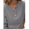 imageANRABESS Women 2 Piece Outfits Oversized Loose Waffle Knit Sweater Set 2025 Fall Trendy Matching Lounge Sets Cozy ClothesGray