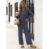 imageANRABESS Women 2 Piece Outfits Oversized Loose Waffle Knit Sweater Set 2025 Fall Trendy Matching Lounge Sets Cozy ClothesGray Blue