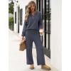 imageANRABESS Women 2 Piece Outfits Oversized Loose Waffle Knit Sweater Set 2025 Fall Trendy Matching Lounge Sets Cozy ClothesGray Blue