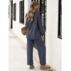 imageANRABESS Women 2 Piece Outfits Oversized Loose Waffle Knit Sweater Set 2025 Fall Trendy Matching Lounge Sets Cozy ClothesGray Blue