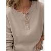 imageANRABESS Women 2 Piece Outfits Oversized Loose Waffle Knit Sweater Set 2025 Fall Trendy Matching Lounge Sets Cozy ClothesKhaki
