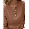 imageANRABESS Women 2 Piece Outfits Oversized Loose Waffle Knit Sweater Set 2025 Fall Trendy Matching Lounge Sets Cozy ClothesLight Brown