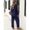 imageANRABESS Women 2 Piece Outfits Oversized Loose Waffle Knit Sweater Set 2025 Fall Trendy Matching Lounge Sets Cozy ClothesNavy Blue