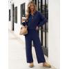 imageANRABESS Women 2 Piece Outfits Oversized Loose Waffle Knit Sweater Set 2025 Fall Trendy Matching Lounge Sets Cozy ClothesNavy Blue
