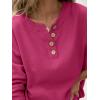 imageANRABESS Women 2 Piece Outfits Oversized Loose Waffle Knit Sweater Set 2025 Fall Trendy Matching Lounge Sets Cozy ClothesPeach