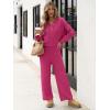 imageANRABESS Women 2 Piece Outfits Oversized Loose Waffle Knit Sweater Set 2025 Fall Trendy Matching Lounge Sets Cozy ClothesPeach