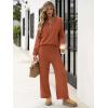 imageANRABESS Women 2 Piece Outfits Oversized Loose Waffle Knit Sweater Set 2025 Fall Trendy Matching Lounge Sets Cozy ClothesRust