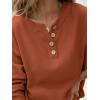 imageANRABESS Women 2 Piece Outfits Oversized Loose Waffle Knit Sweater Set 2025 Fall Trendy Matching Lounge Sets Cozy ClothesRust
