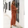 imageANRABESS Women 2 Piece Outfits Oversized Loose Waffle Knit Sweater Set 2025 Fall Trendy Matching Lounge Sets Cozy ClothesRust