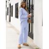 imageANRABESS Women 2 Piece Outfits Oversized Loose Waffle Knit Sweater Set 2025 Fall Trendy Matching Lounge Sets Cozy ClothesSky Blue