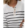 imageANRABESS Women 2 Piece Outfits Oversized Loose Waffle Knit Sweater Set 2025 Fall Trendy Matching Lounge Sets Cozy ClothesStripes White