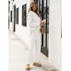 imageANRABESS Women 2 Piece Outfits Oversized Loose Waffle Knit Sweater Set 2025 Fall Trendy Matching Lounge Sets Cozy ClothesWhite