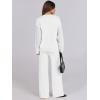 imageANRABESS Women 2 Piece Outfits Sweater Sets Cable Knit Long Sleeve Pullover and Wide Leg Pants Tracksuit Lounge Matching SetCream White