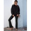 imageANRABESS Women 2 Piece Sweatsuits Lounge Set Oversized Fleece Crewneck Sweatshirts Flare Pants 2025 Fall Outfits ClothesBlack
