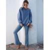 imageANRABESS Women 2 Piece Sweatsuits Lounge Set Oversized Fleece Crewneck Sweatshirts Flare Pants 2025 Fall Outfits ClothesDeep Blue
