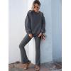 imageANRABESS Women 2 Piece Sweatsuits Lounge Set Oversized Fleece Crewneck Sweatshirts Flare Pants 2025 Fall Outfits ClothesDeep Grey
