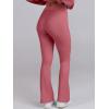 imageANRABESS Women 2 Piece Sweatsuits Lounge Set Oversized Fleece Crewneck Sweatshirts Flare Pants 2025 Fall Outfits ClothesPeach
