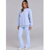imageANRABESS Women 2 Piece Sweatsuits Lounge Set Oversized Fleece Crewneck Sweatshirts Flare Pants 2025 Fall Outfits ClothesSky