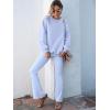 imageANRABESS Women 2 Piece Sweatsuits Lounge Set Oversized Fleece Crewneck Sweatshirts Flare Pants 2025 Fall Outfits ClothesSky