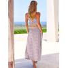 imageANRABESS Womens 2 Pieces Outfits One Shoulder Smocked Crop Top ampamp High Waist Long Skirt Dress Set with PocketsFloral Camo
