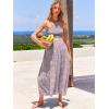 imageANRABESS Womens 2 Pieces Outfits One Shoulder Smocked Crop Top ampamp High Waist Long Skirt Dress Set with PocketsFloral Camo