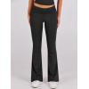 imageANRABESS Lounge Sets for Women 2 Piece Foldover Yoga Flare Leggings Pants Crop Tops Casual Y2K Outfits Matching Tracksuit SetBlack