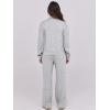 imageANRABESS Lounge Sets for Women 2 Piece Outfits Sweatsuit Fall Zip Up Sweatshirts Wide Leg Pants Matching Sweat Set TracksuitLight Grey