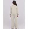 imageANRABESS Lounge Sets for Women 2 Piece Outfits Sweatsuit Fall Zip Up Sweatshirts Wide Leg Pants Matching Sweat Set TracksuitLight Khaki