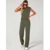 imageANRABESS Women 2 Piece Set Sleeveless Sweatsuit Tracksuit Casual Matching 2025 Travel Summer Trendy OutfitsArmy Green