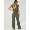 imageANRABESS Women 2 Piece Set Sleeveless Sweatsuit Tracksuit Casual Matching 2025 Travel Summer Trendy OutfitsArmy Green