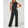 imageANRABESS Women 2 Piece Set Sleeveless Sweatsuit Tracksuit Casual Matching 2025 Travel Summer Trendy OutfitsBlack