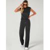 imageANRABESS Women 2 Piece Set Sleeveless Sweatsuit Tracksuit Casual Matching 2025 Travel Summer Trendy OutfitsBlack
