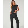 imageANRABESS Women 2 Piece Set Sleeveless Sweatsuit Tracksuit Casual Matching 2025 Travel Summer Trendy OutfitsBlack