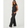imageANRABESS Women 2 Piece Set Sleeveless Sweatsuit Tracksuit Casual Matching 2025 Travel Summer Trendy OutfitsBlack