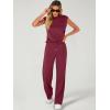 imageANRABESS Women 2 Piece Set Sleeveless Sweatsuit Tracksuit Casual Matching 2025 Travel Summer Trendy OutfitsBurgundy