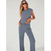 imageANRABESS Women 2 Piece Set Sleeveless Sweatsuit Tracksuit Casual Matching 2025 Travel Summer Trendy OutfitsDeep Gray