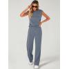 imageANRABESS Women 2 Piece Set Sleeveless Sweatsuit Tracksuit Casual Matching 2025 Travel Summer Trendy OutfitsDeep Gray