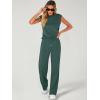imageANRABESS Women 2 Piece Set Sleeveless Sweatsuit Tracksuit Casual Matching 2025 Travel Summer Trendy OutfitsDeep Green