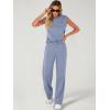 imageANRABESS Women 2 Piece Set Sleeveless Sweatsuit Tracksuit Casual Matching 2025 Travel Summer Trendy OutfitsGray Blue
