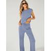 imageANRABESS Women 2 Piece Set Sleeveless Sweatsuit Tracksuit Casual Matching 2025 Travel Summer Trendy OutfitsGray Blue