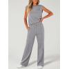 imageANRABESS Women 2 Piece Set Sleeveless Sweatsuit Tracksuit Casual Matching 2025 Travel Summer Trendy OutfitsGrey
