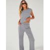 imageANRABESS Women 2 Piece Set Sleeveless Sweatsuit Tracksuit Casual Matching 2025 Travel Summer Trendy OutfitsGrey