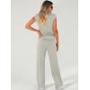 imageANRABESS Women 2 Piece Set Sleeveless Sweatsuit Tracksuit Casual Matching 2025 Travel Summer Trendy OutfitsLight Khaki
