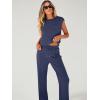 imageANRABESS Women 2 Piece Set Sleeveless Sweatsuit Tracksuit Casual Matching 2025 Travel Summer Trendy OutfitsNavy Blue