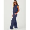imageANRABESS Women 2 Piece Set Sleeveless Sweatsuit Tracksuit Casual Matching 2025 Travel Summer Trendy OutfitsNavy Blue
