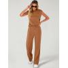 imageANRABESS Women 2 Piece Set Sleeveless Sweatsuit Tracksuit Casual Matching 2025 Travel Summer Trendy OutfitsRust